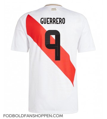 Peru Paolo Guerrero #9 Hjemmebanetrøje Copa America 2024 Kortærmet